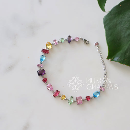 MULTISHAPE ETERNAL HUES ADJUSTABLE  BRACELET