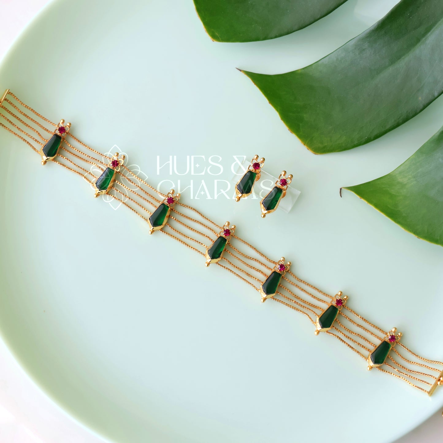 TRADITIONAL NAGAPADAM CHOKER SET | GOLD PLATED
