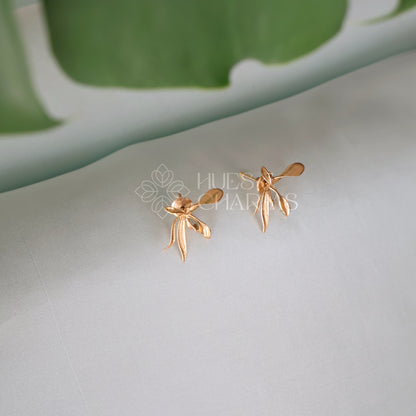 GOLDEN SYLVA STUD EARRINGS