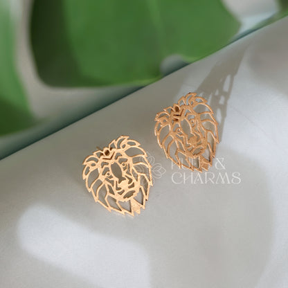 GOLDEN AURELIA MAJESTIC STATEMENT STUD EARRINGS
