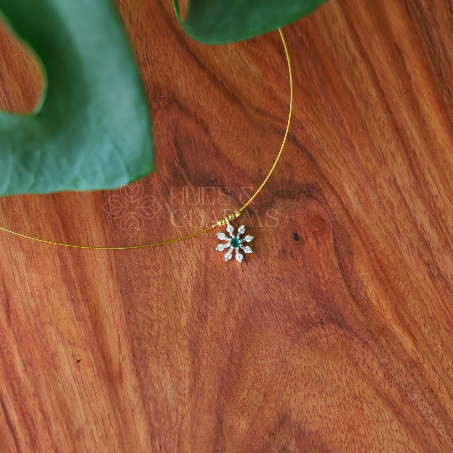 WHITE SNOWFLAKE FLOATING NECKPIECE (COLOURS AVAILABLE)