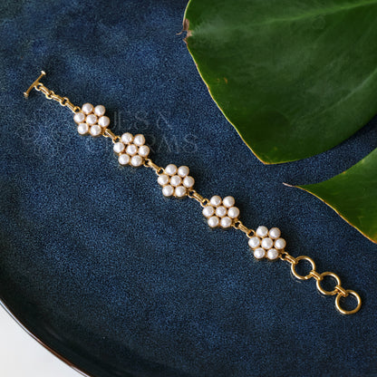 GOLDEN BLOOMING PEARL BRACELET
