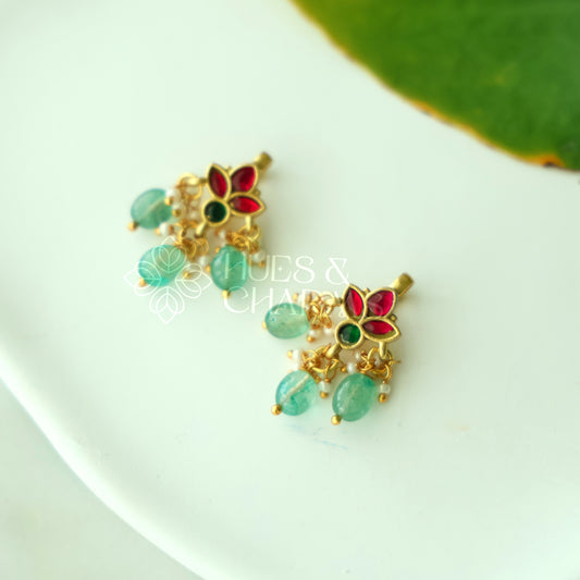 GOLDEN 3 PUSHPA JADAU BUGADI Premium Jewellery