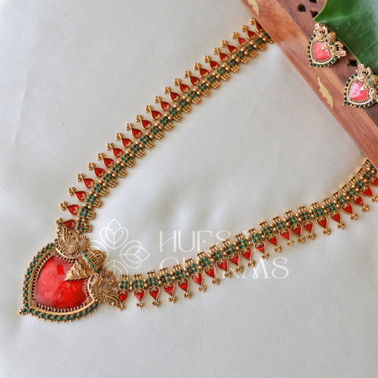 TRADITIONAL STATEMENT PALAKKA HARAM SET (COLOURS AVAILABLE)