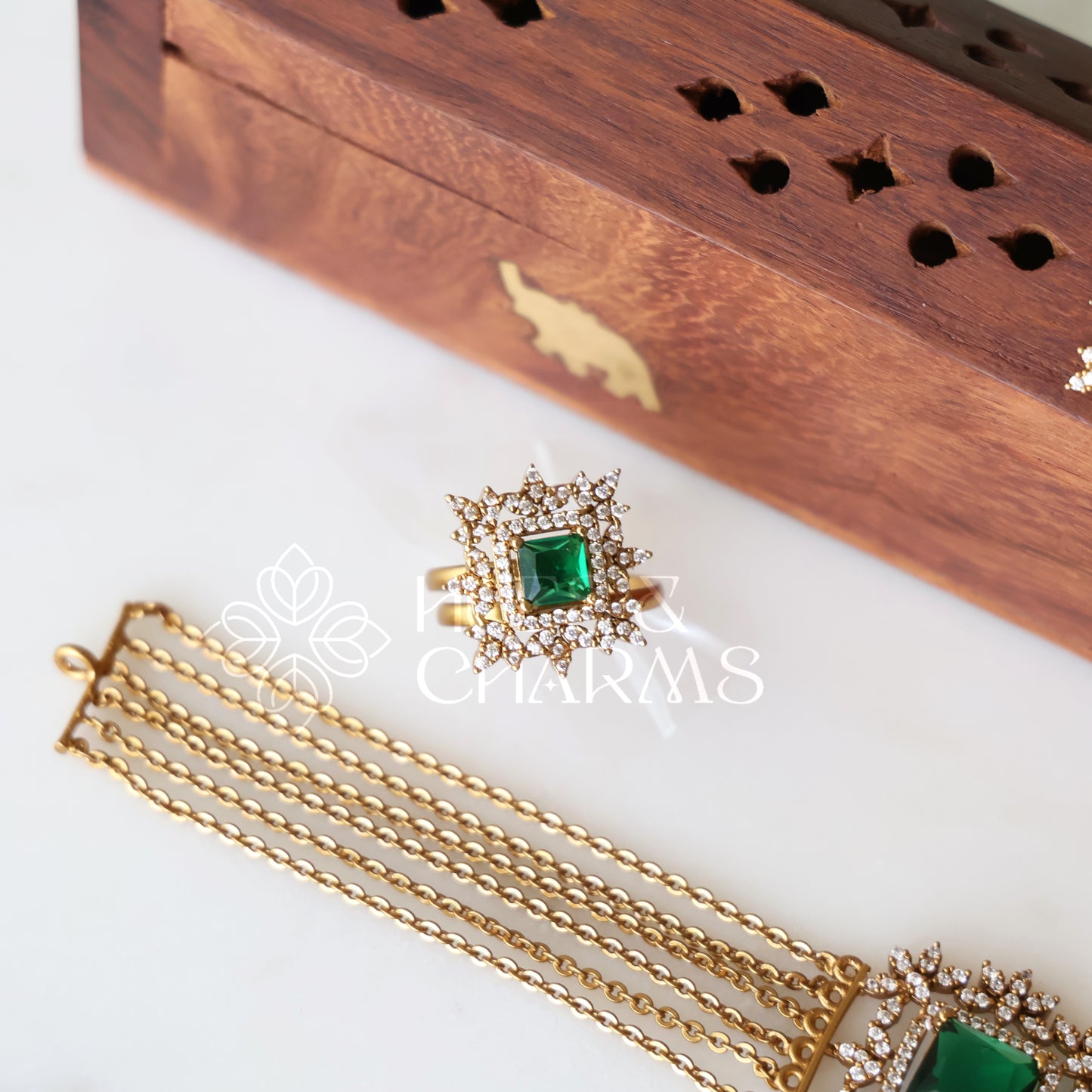 ANTIQUE ELARIS CHOKER SET (Colours available)