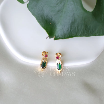 GOLDEN NAGAPADAM STUDS