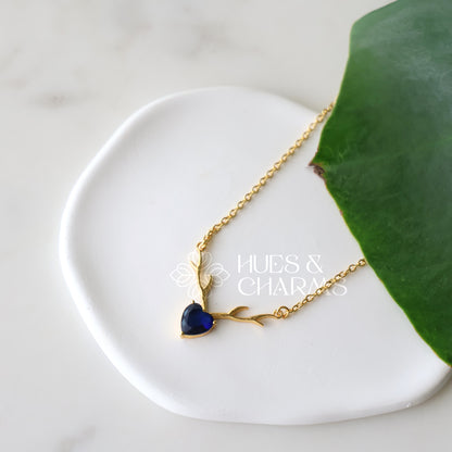 GLOSSY ETERNAL LOVE PENDANT NECKPIECE (COLOURS AVAILABLE)