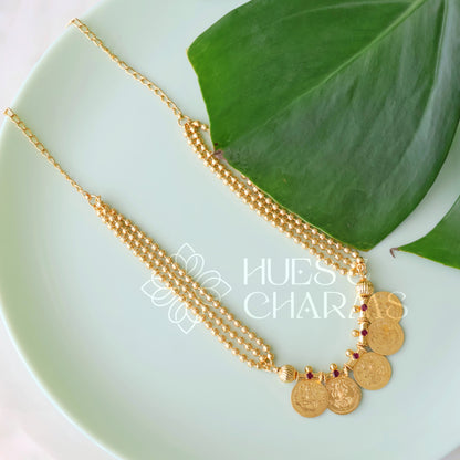 SUVARNA LAKSHMI COIN NECKLACE | GOLD PLATED