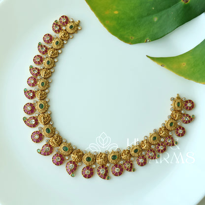GOLDEN KEMP MAYURI 2 IN 1 NECKLACE SET| PREMIUM JEWELLERY
