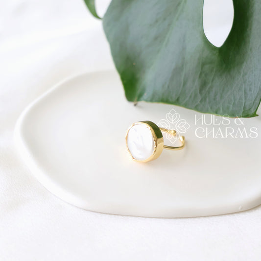 GOLDEN BIG MOP ADJUSTABLE RING