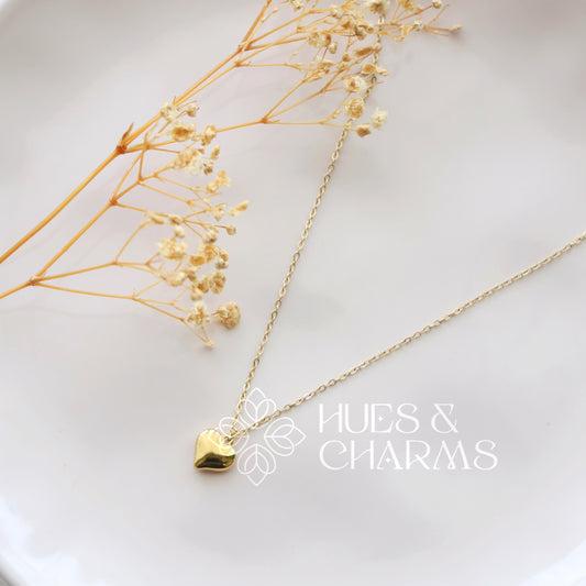 GOLDEN SMALL HEART PENDANT NECKPIECE