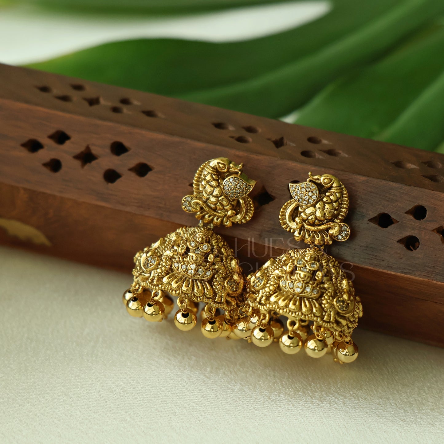 TRADITIONAL  SWARNAMAYURI LAKSHMI JHUMKA | PREMIUM JEWELLERY
