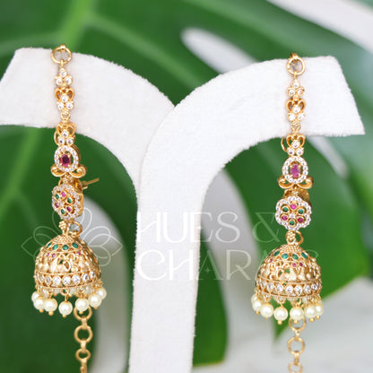 GOLDEN RATNA VENI MATTAL JHUMKA
