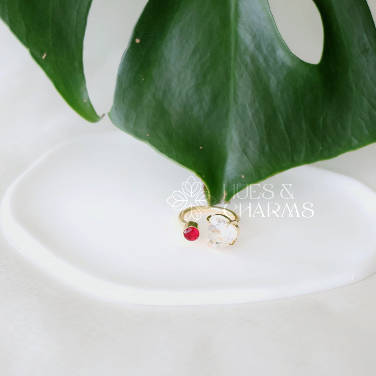 GLOSSY TWILIGHT DUO ADJUSTABLE RING (COLOURS AVAILABLE)