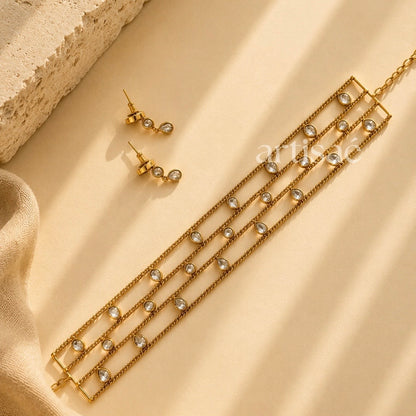 ELARA MOISSANITE CHOKER SET