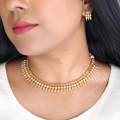GOLDEN SWARNIKA NECKLACE SET