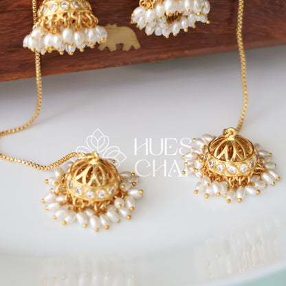 STATEMENT KUNDAN JHUMKA | PREMIUM JEWELLERY