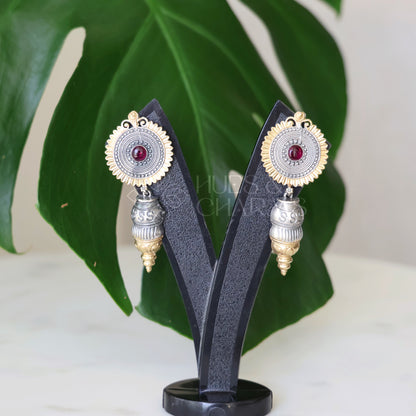 DUAL TONE DANGLER EARRINGS( COLOURS AVAILABLE)