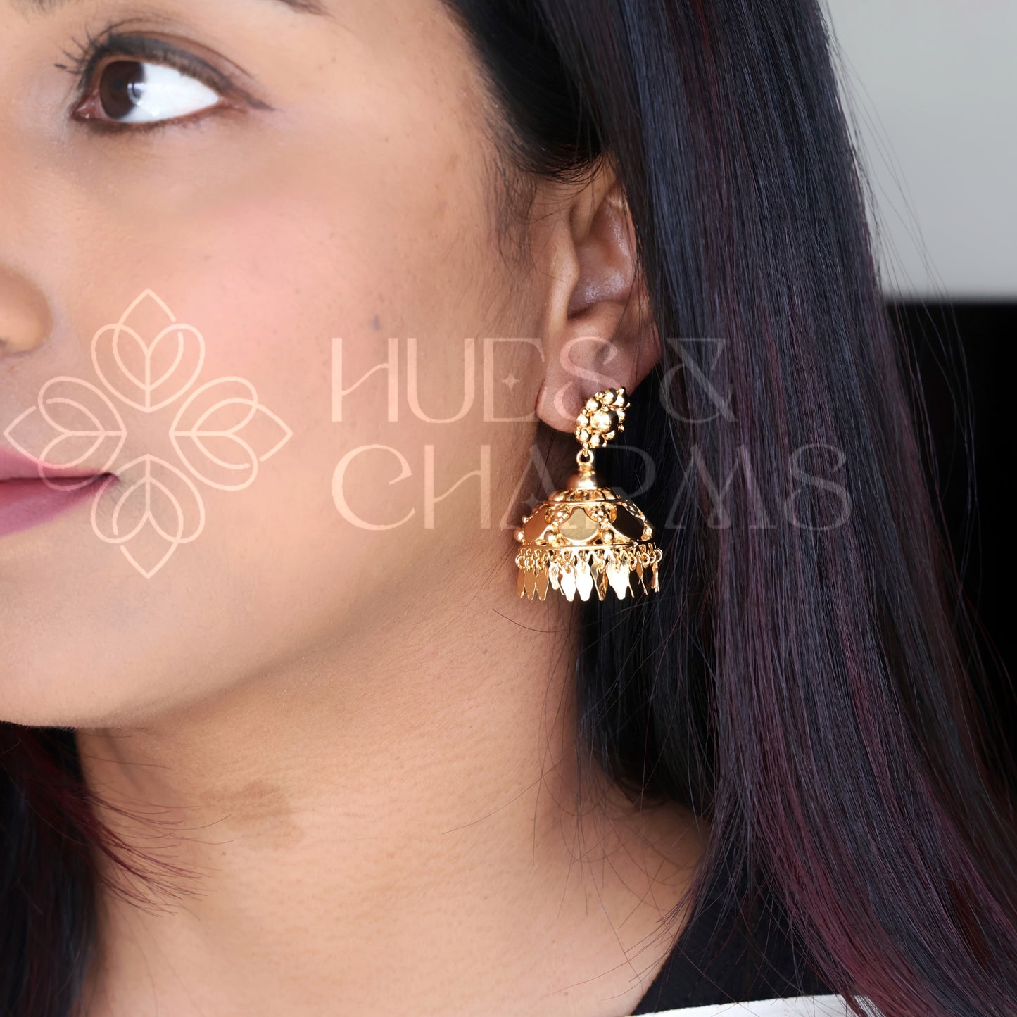 GOLDEN ELAKKATHALI JHUMKA (NON-IDOL VERSION)|GOLD PLATED