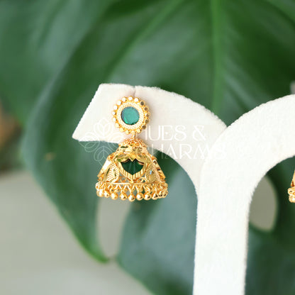 GOLDEN PALAKKA JHUMKAS (Colours available)