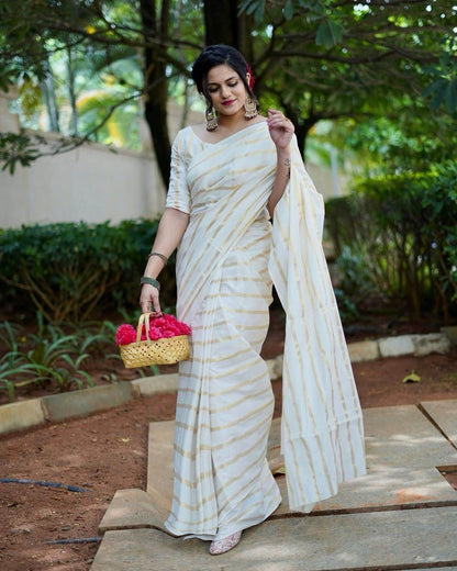 KERALA KASAVU STRIPES SAREE