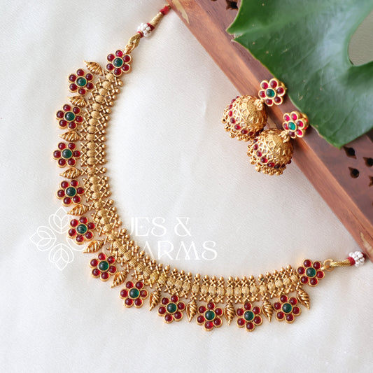 TRADITIONAL PUSHPA GRAND NECKLACE SET