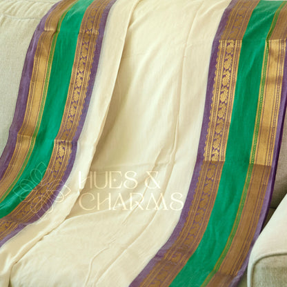 PURE MUL COTTON SAREE  - THULASI