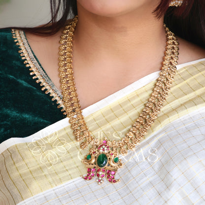 GOLDEN HERITAGE MAHALAKSHMI KASU MALA HAARAM SET