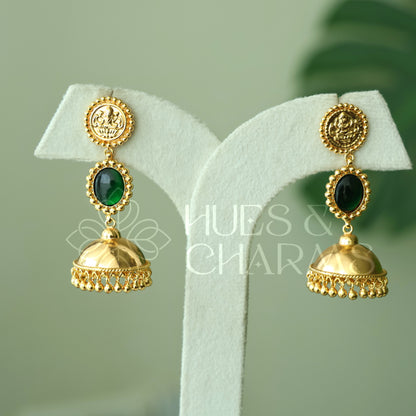 GOLDEN PALAKKA LAKSHMI STEP JHUMKA| GOLD PLATED