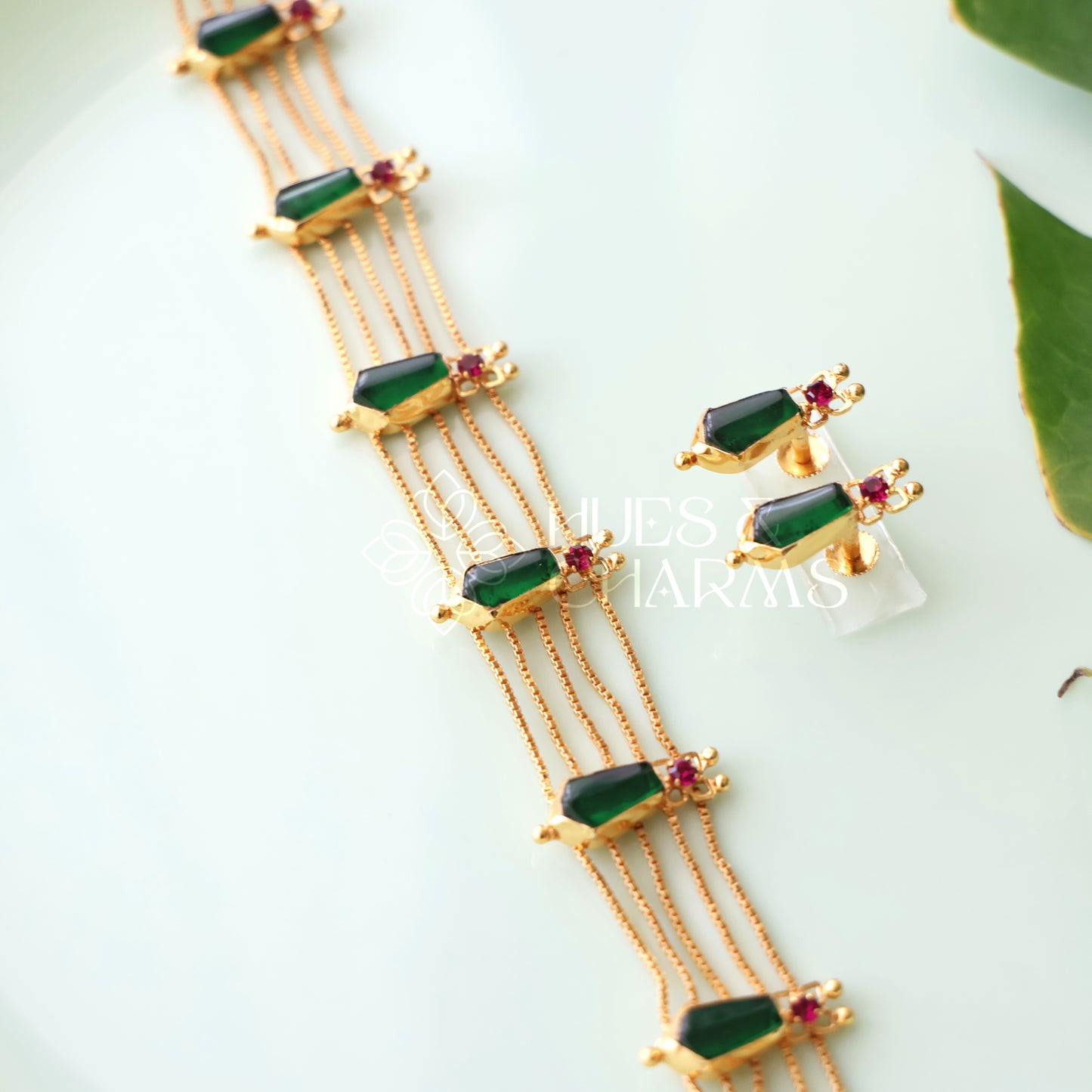 TRADITIONAL NAGAPADAM CHOKER SET | GOLD PLATED