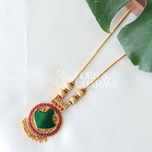 GOLDEN PALAKKA PENDANT NECKLACE