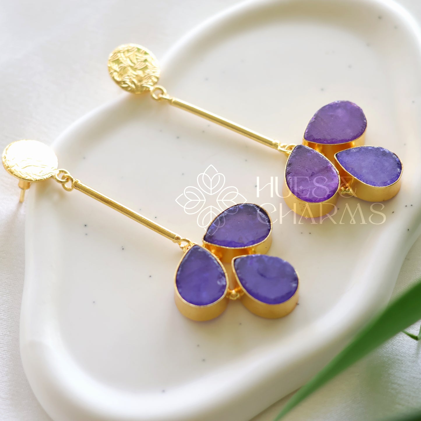 Flower Drop Statement Earring