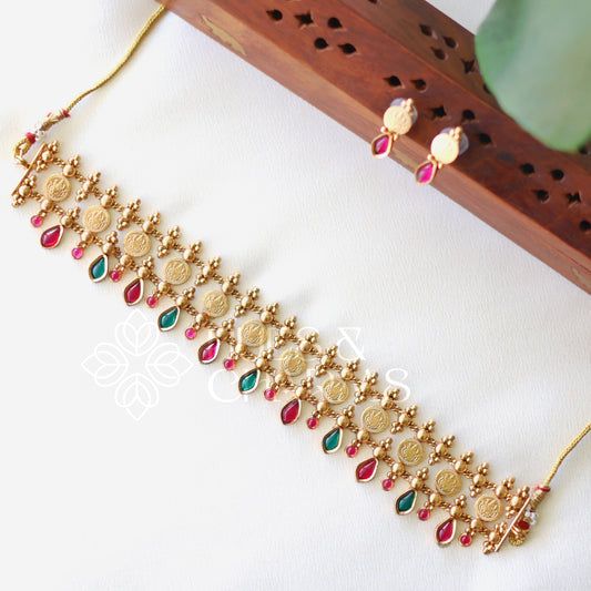 TRADITIONAL THREE LAYER KAASHU CHOKER SET