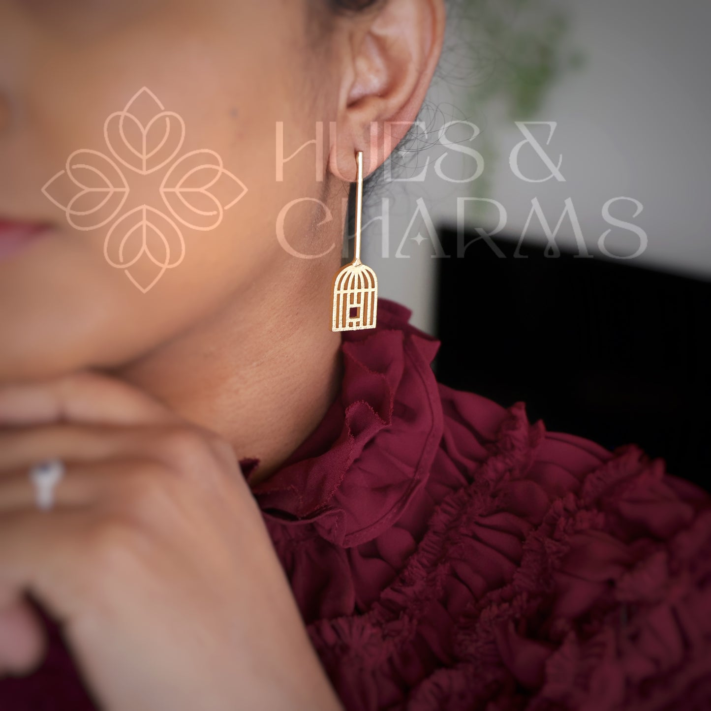 GOLDEN AURELIA LIBERTE DROP EARRINGS