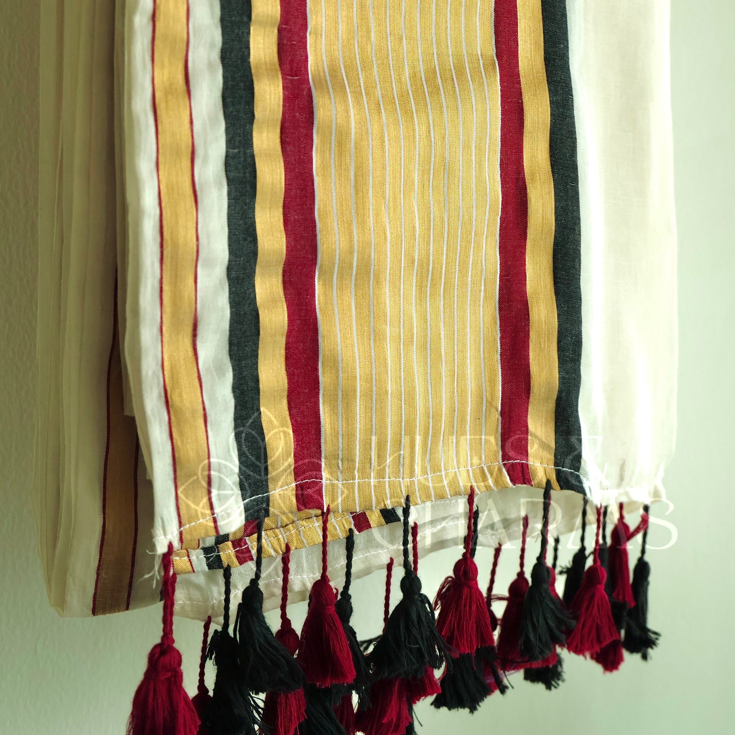 PURE MUL COTTON SAREE  - MANJADI