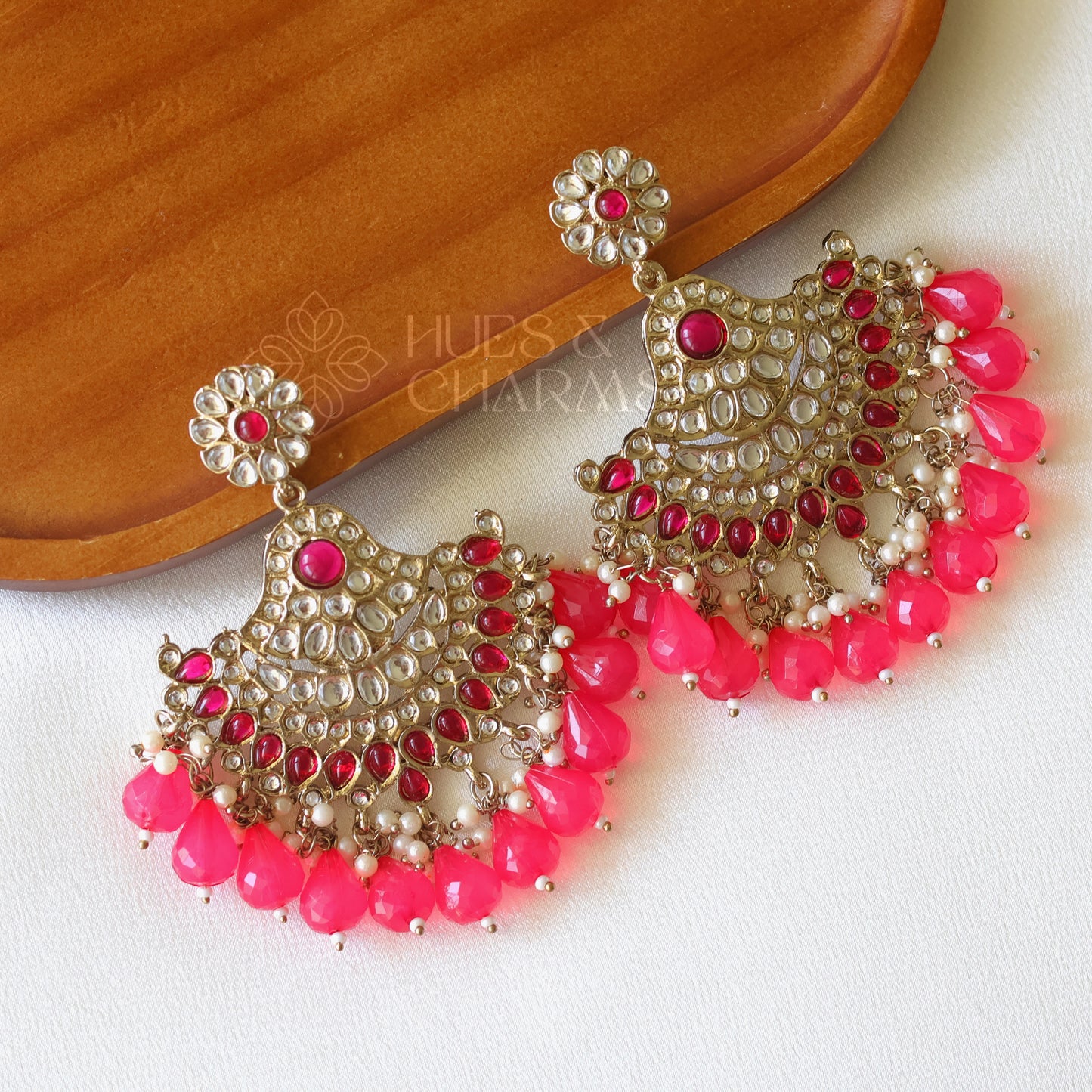 ELEGANT CLASSIC EARRINGS - PINK