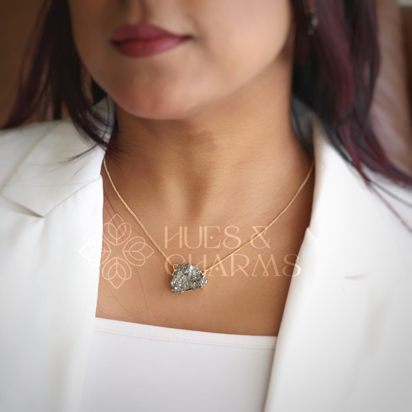 GOLDEN RAW PYRITE LUXE SET