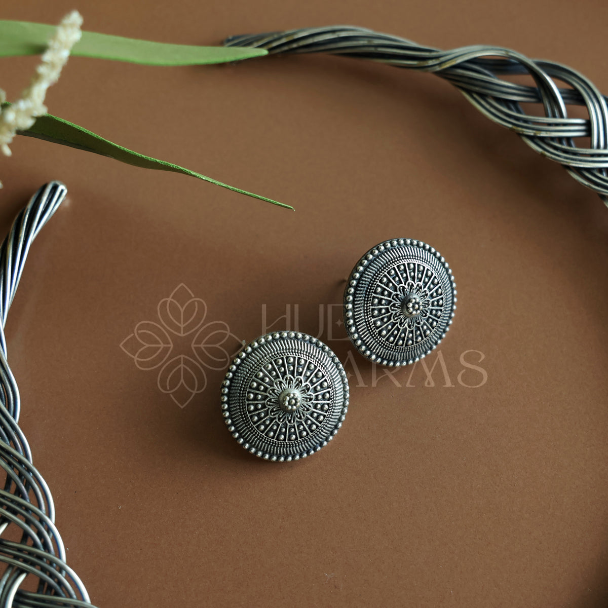 OXIDIZED MANDALA BRAIDED HASLI SET