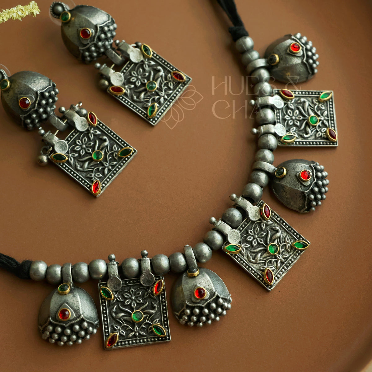 SAANVI OXIDISED NECKLACE SET