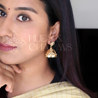 GOLDEN ELAKKATHALI JHUMKA (NON-IDOL VERSION)|GOLD PLATED