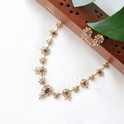 FLORAL AD NECKLACE SET
