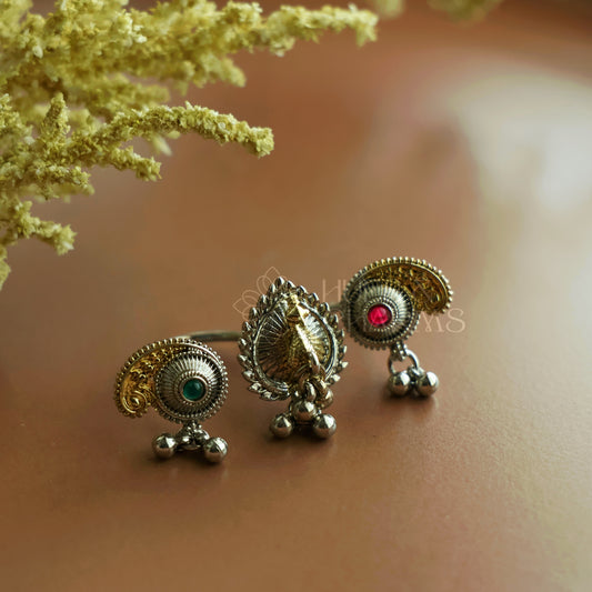 SURMAYI OXIDIZED RING