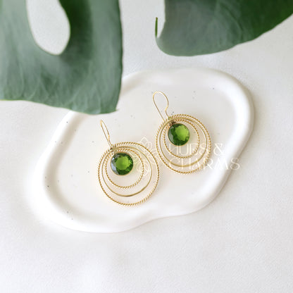 GLOSSY DANGLER EARRINGS (COLOURS AVAILABLE)