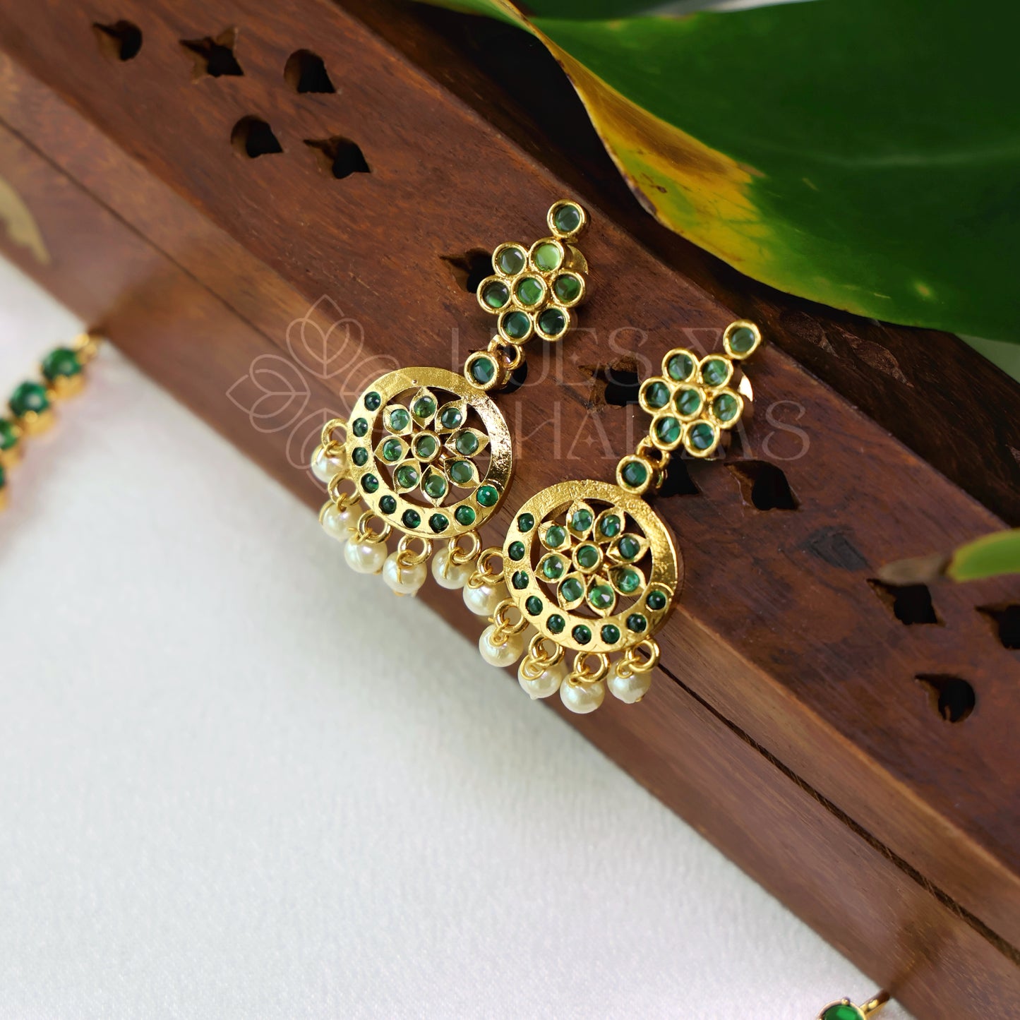 GOLDEN DOUBLE LAYERED ATTIGAI SET (Colours available)