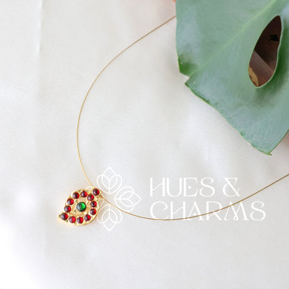 TRADITIONAL SINGLE PENDANT FLOATING NECKPIECE ( OPTIONS AVAILABLE)