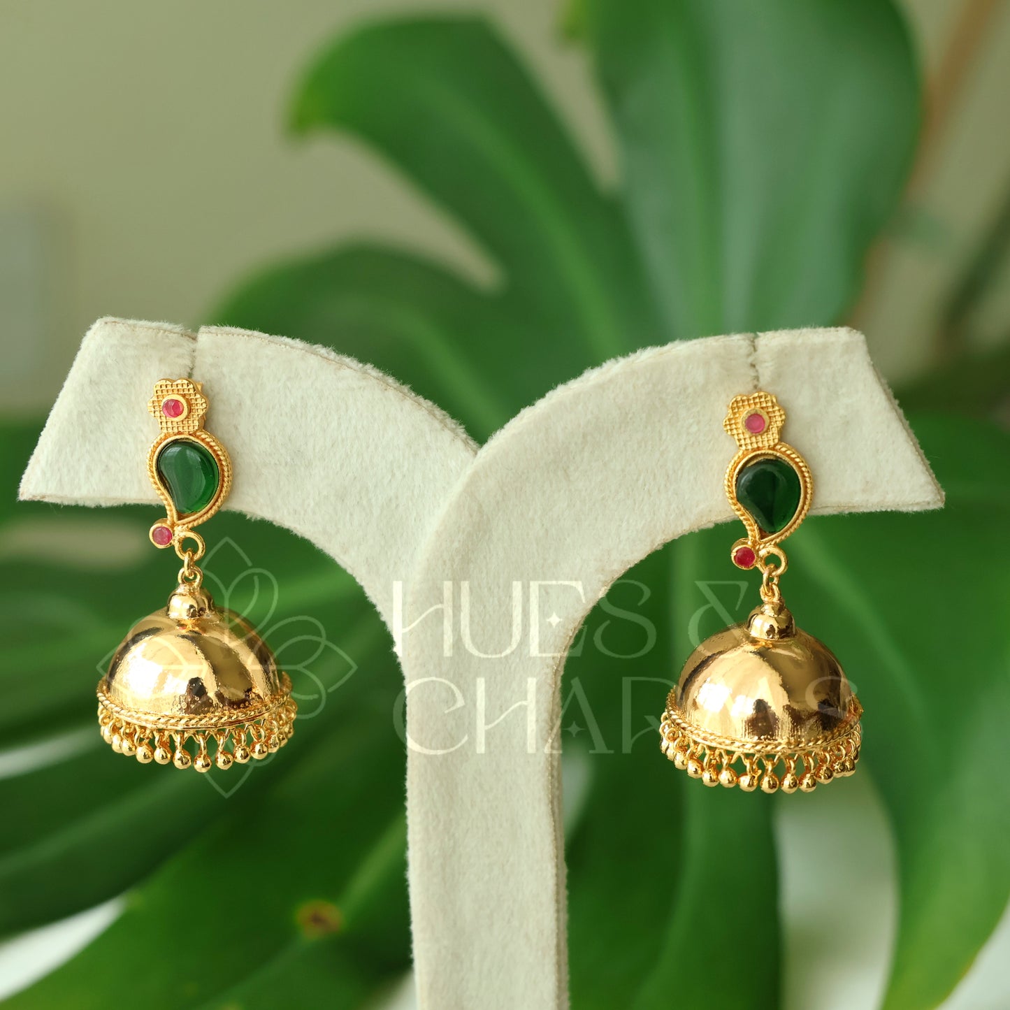 GOLDEN MANGO STEP JHUMKA | GOLD PLATED