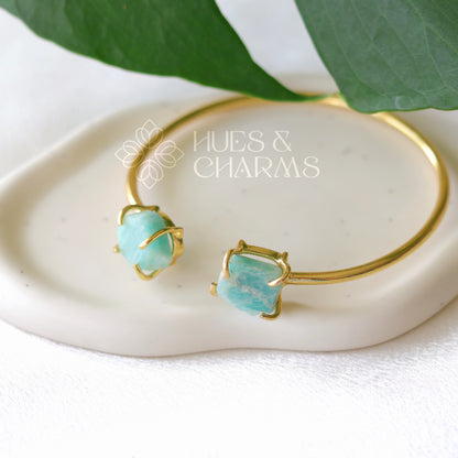 RAW STONE BANGLE (COLOURS AVAILABLE)