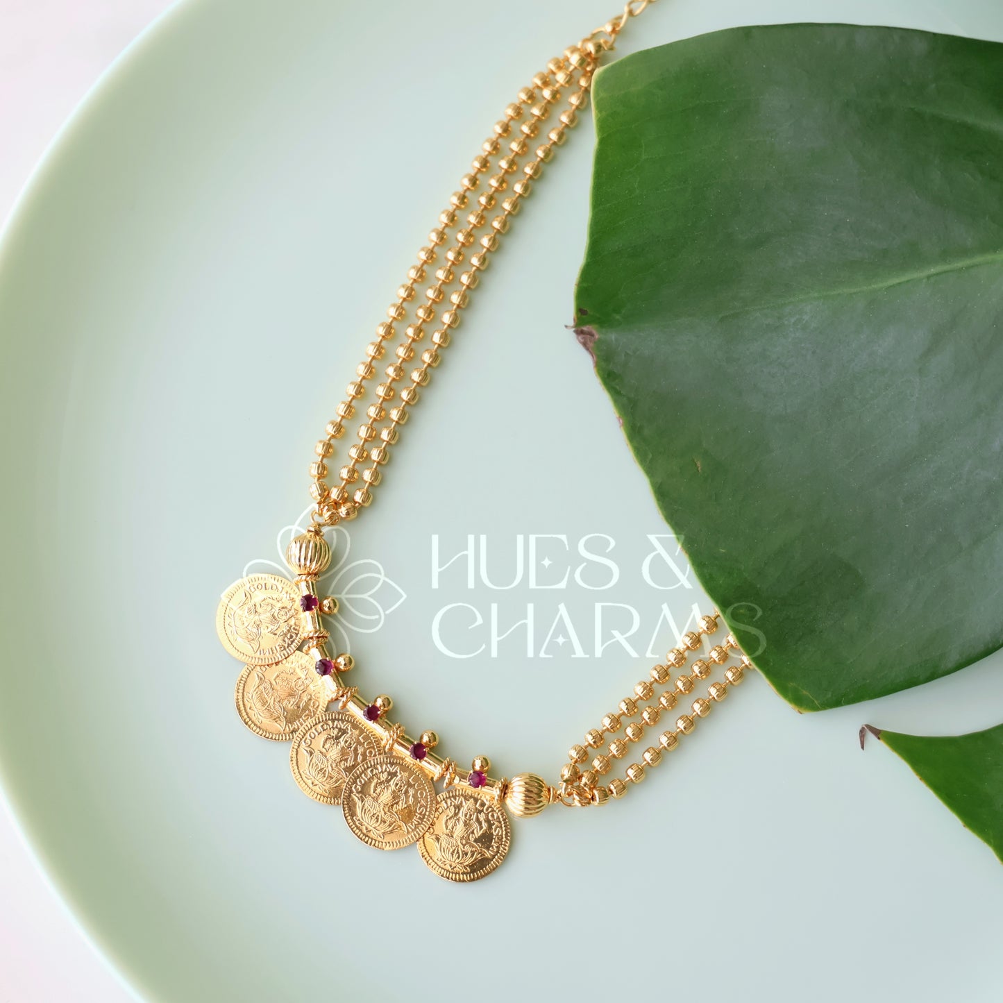 SUVARNA LAKSHMI COIN NECKLACE | GOLD PLATED