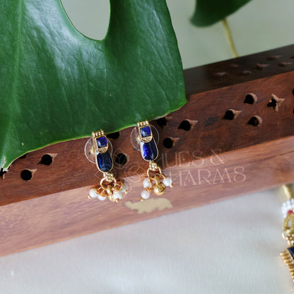 GOLDEN PALAKKA RATNAM NECKLACE SET (COLOURS AVAILABLE)