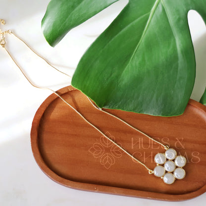 GOLDEN 7 PEARL CELESTE PENDANT 
NECKPIECE